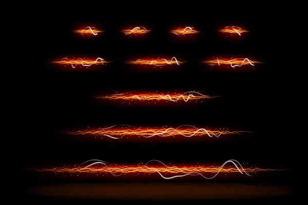 Glowing Light Trails for Photoshop and Affinity Photo - linear light trails