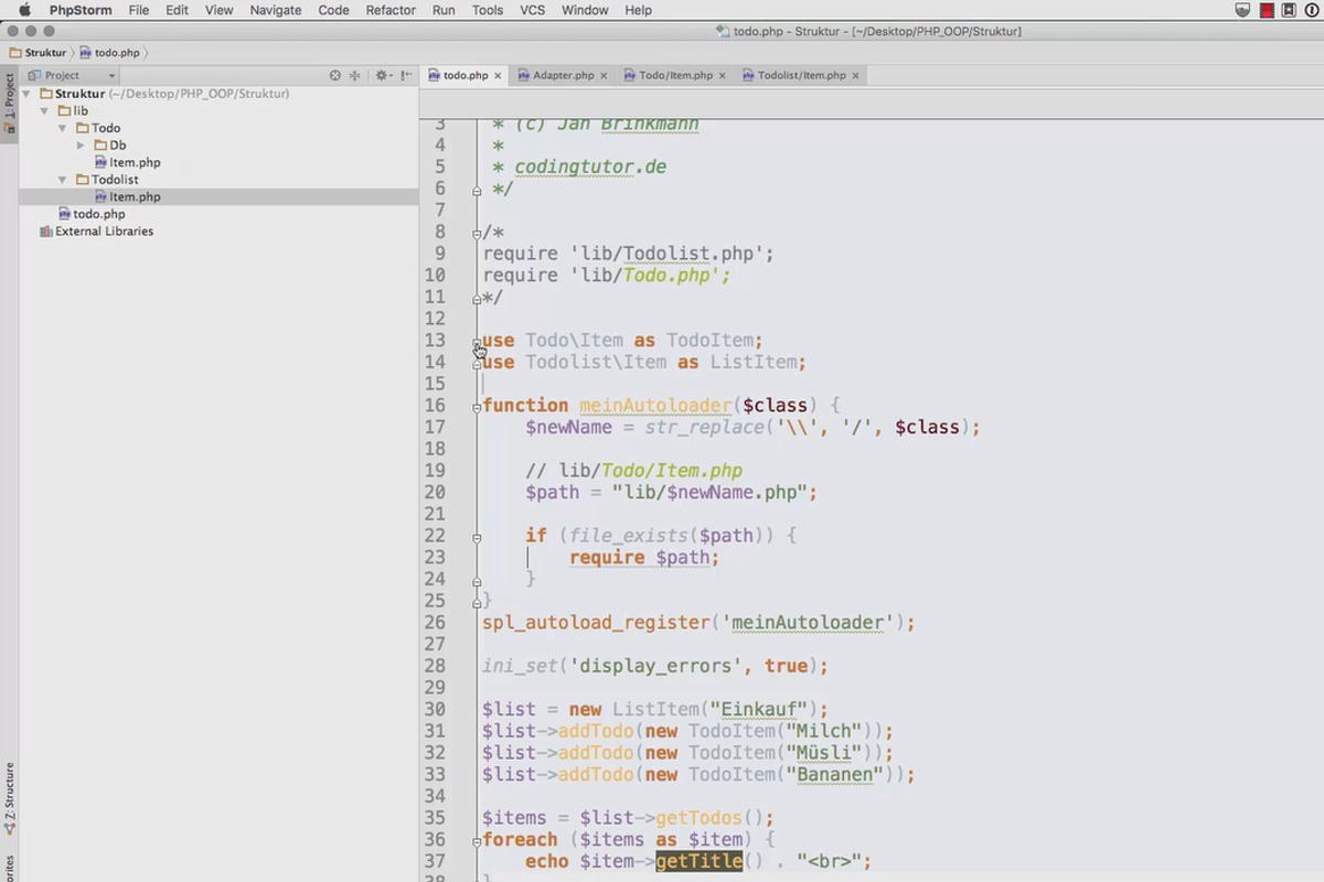 Programación web orientada a objetos con PHP - 7.04 Importar clases al espacio de nombres