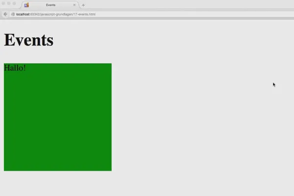 JavaScript Temelleri - 17 Olaylar