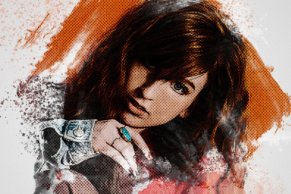 Photoshop-toiminto "Vivid Hallitusart".