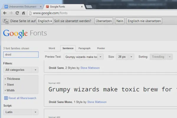 Naudokite „Google Webfonts“ „InDesign“ redaktoriuje.