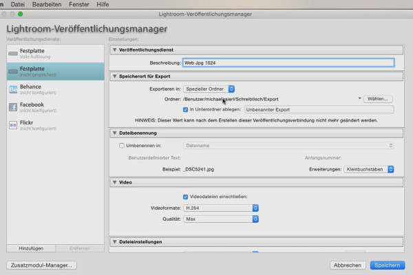 Lightroom pour débutants et avancés : 12 - Exportation - 12.4 - Services d'exportation