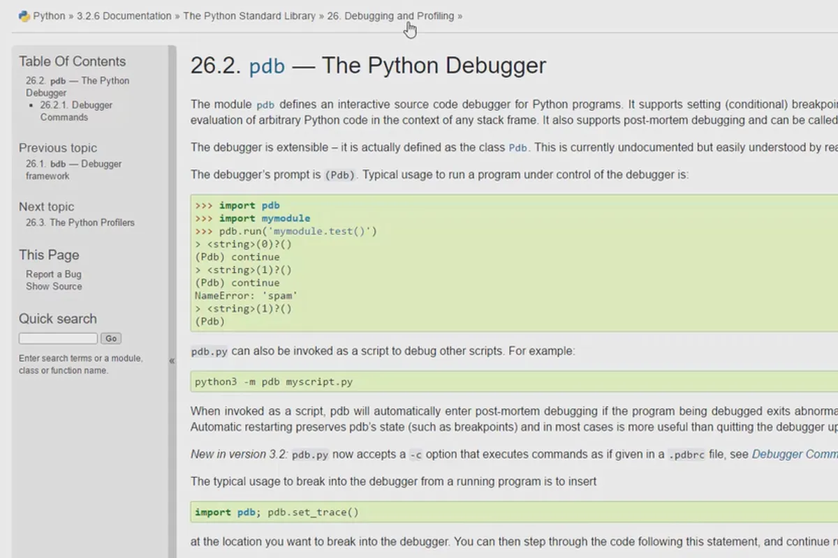 Python programlama için başlangıç ​​seviyesi - 57 Python hata ayıklayıcı