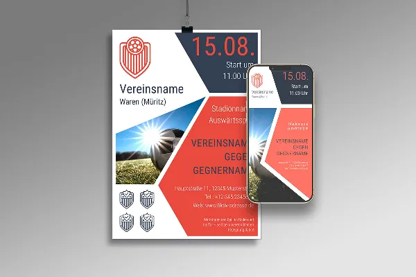 Ontwerp sjablonen voor jouw sportvereniging - Vol. 2: Flyer/Poster/Poster