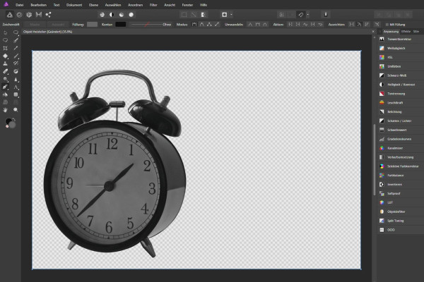 Affinity Photo-opplæring - Grunnleggende: 5.8 | Freistellen Objekt