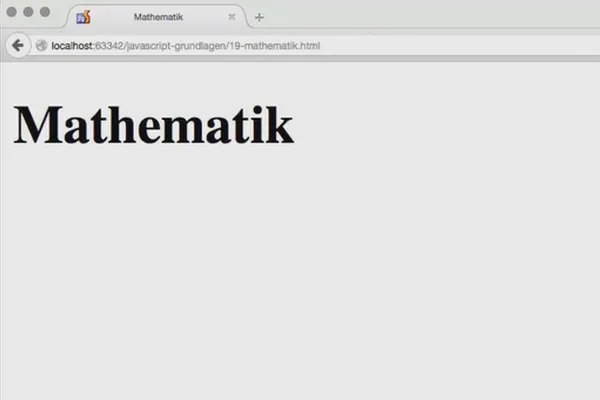Grundlagen JavaScript – 19 Rechnen mit JavaScript