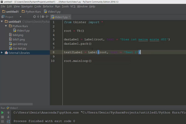 Programmation Python pour débutants - 58 GUI: Introduction