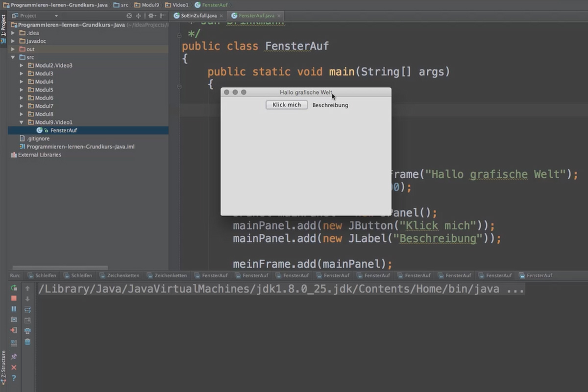 Java aloittelijoille - 9.1 Ensimmäinen sovellus