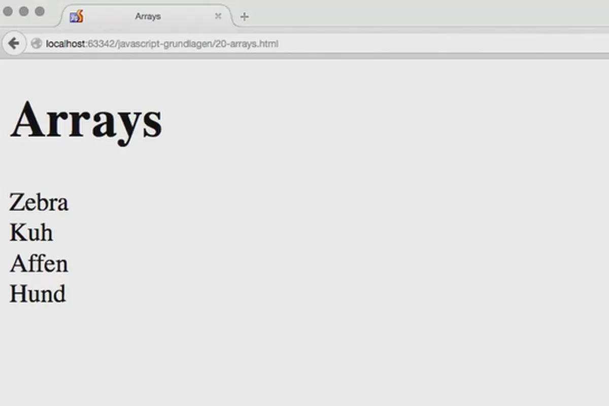 Základy JavaScriptu – využití 20 polí