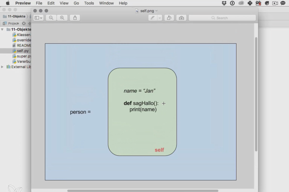 Programar con Python - 11.6 La autorreferencia