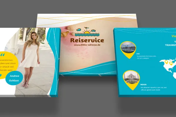 Photoshop-Mockup für drei Screenshots im Format 4:3 – Version 4