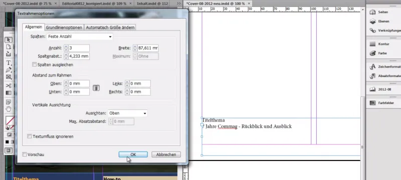 Žurnalo kūrimas programoje "Adobe InDesign" - "Commag" - 02 dalis