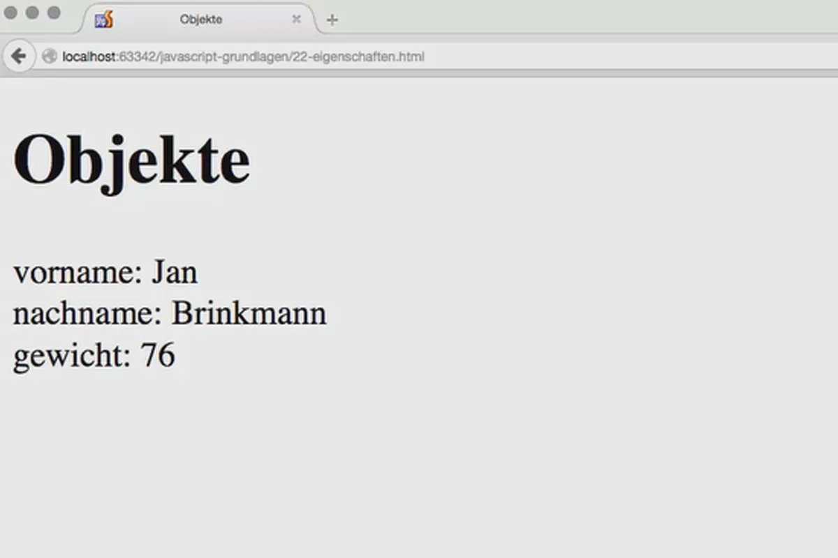 Základy JavaScriptu - 22 vlastností objektů