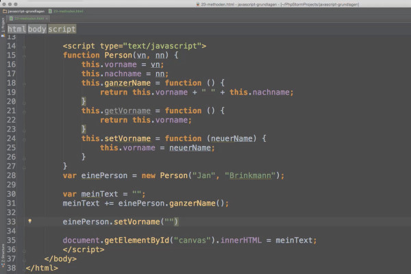 JavaScript basics - 23 methods