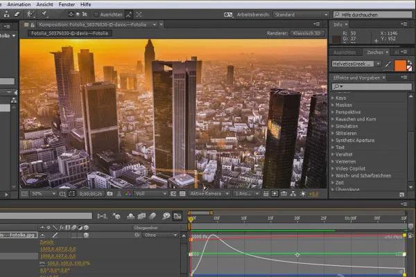 After Effects für Einsteiger: Keyframe-Interpolations-Graph