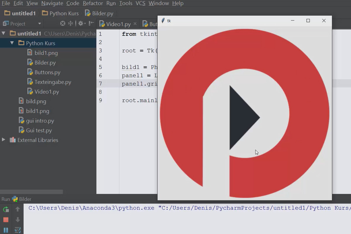 Python-programmering för nybörjare - 62 Användning av bilder