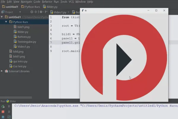 Python programlama için başlangıç ​​– 62 Resim Kullanımı.
