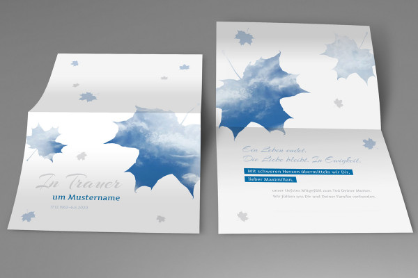Plantilla de Photoshop para un folleto DIN A6 en formato apaisado - versión 1