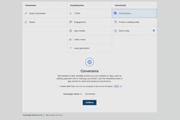 Customer acquisition via Facebook and Google AdWords: 7.2 Custom conversions