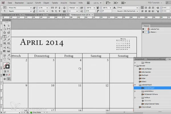 Patarimai ir gudrybės dėl programa Adobe InDesign: Kalendoriaus kūrimas vos per 1 minutę.
