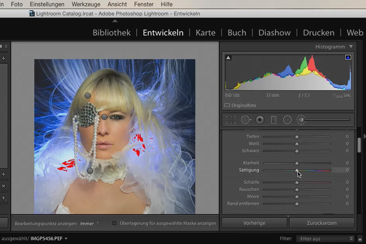 Lightroom para principiantes e intermedios: 13 - Práctica - 13.5 - Retoque de belleza en Lightroom
