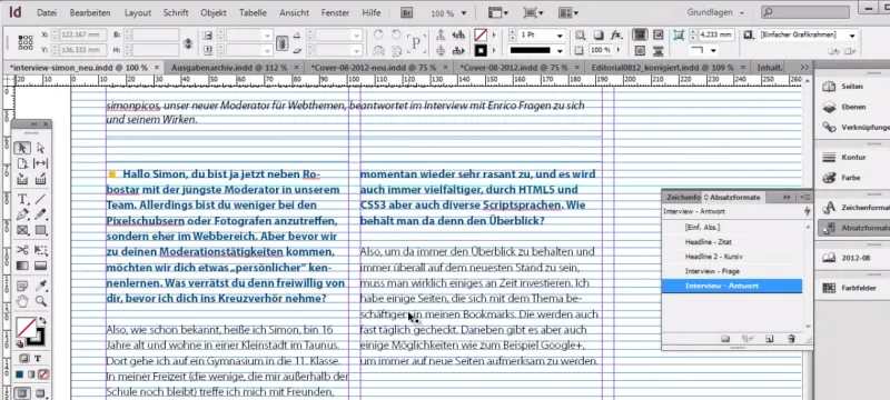 Žurnalo kūrimas programoje "Adobe InDesign" - "Commag" - 04 dalis