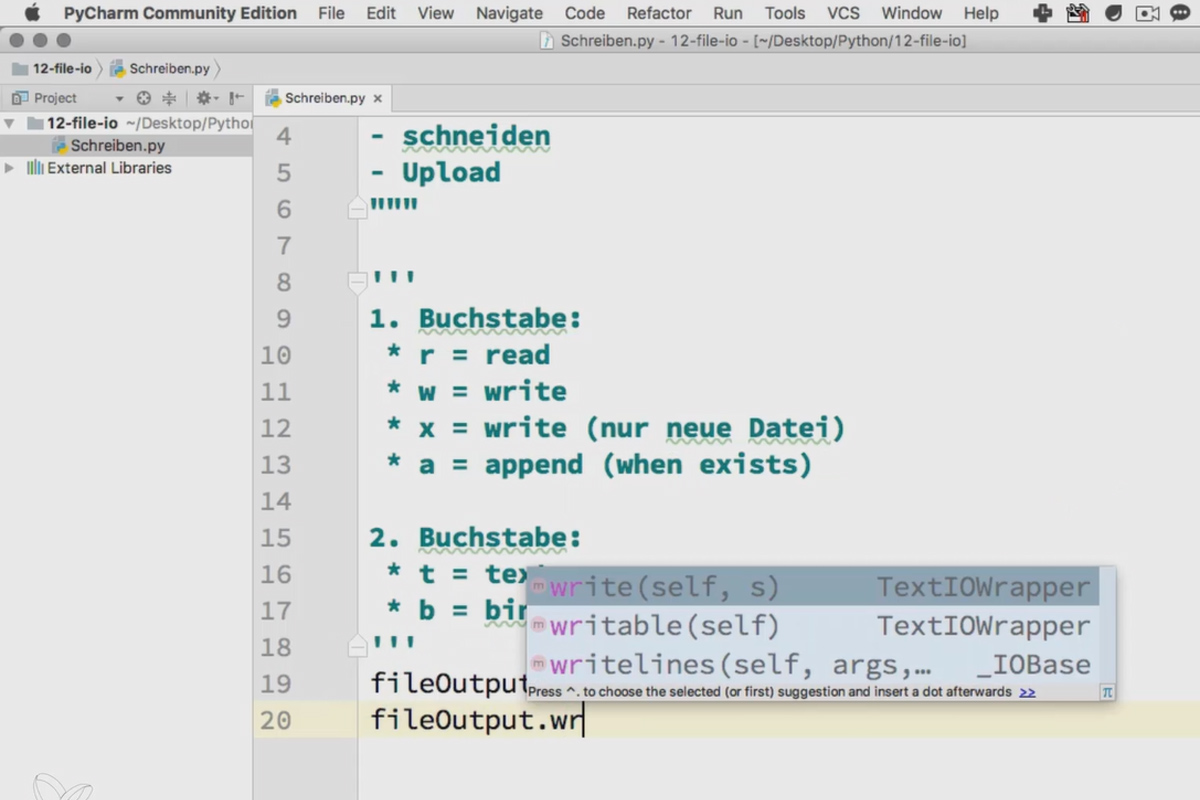 Programar con Python - 12.1 Escribir en archivos