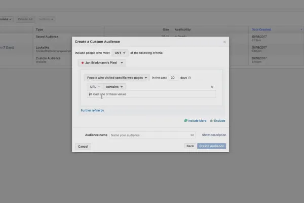 Аквізиція клієнтів через Facebook та Google AdWords: створення 7.4 спеціальних аудиторій.