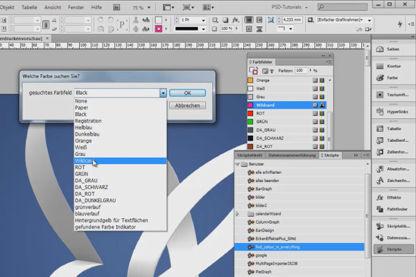 Tips & tricks for Adobe InDesign: Quickly find the color used in the document