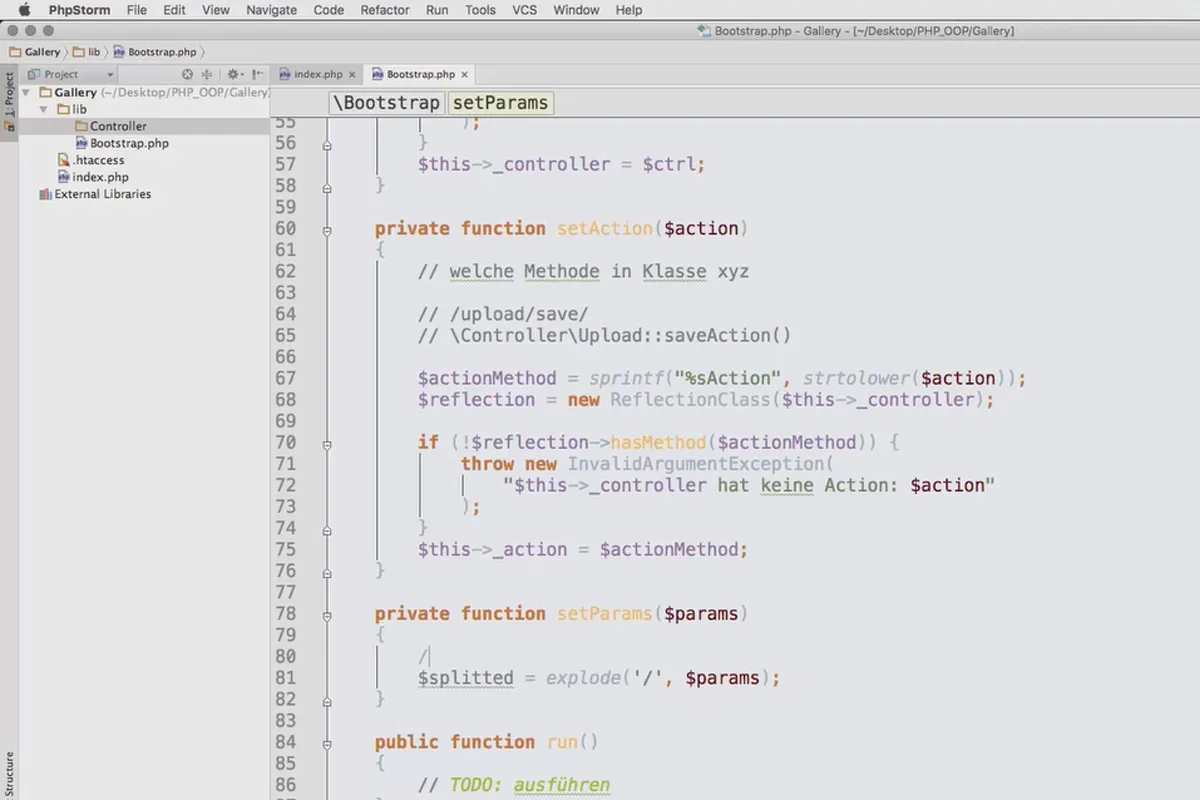 Objektorientert webprogrammering med PHP – 9.05 Routingen: Tilordne kontrollere og handling