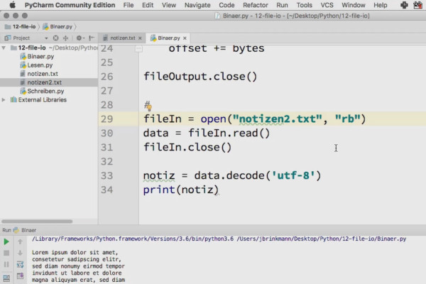 Programación con Python - 12.3 Trabajar con datos binarios