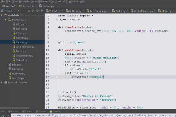 Programmation Python pour débutants - 66 exercices pratiques sur les interfaces graphiques et le canevas.
