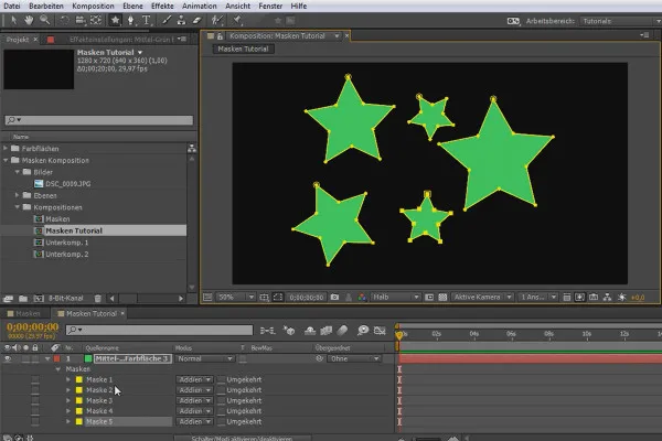 After Effects für Einsteiger: Masken und Transfer von Illustrator