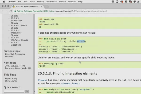 Memanfaatkan format XML dengan Python - 12.5