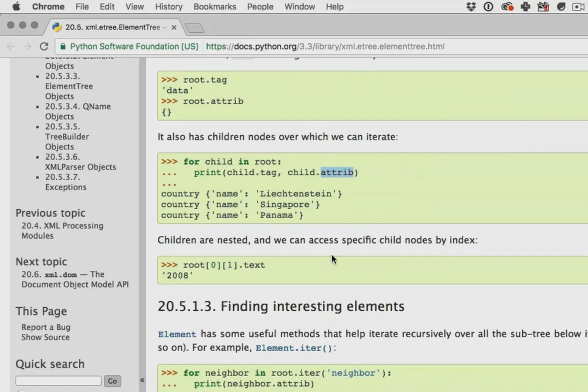 Memanfaatkan format XML dengan Python - 12.5