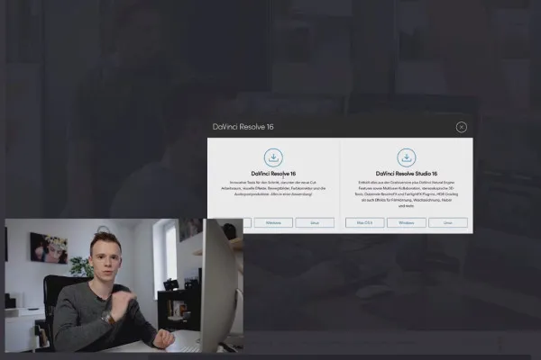 DaVinci Resolve-Tutorial: 1.2 | DaVinci Resolve – kostenloser Download