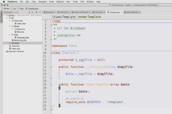 Objektorienteret webprogrammering med PHP - 9.09 Galleriets visningslag: View-objekter og skabeloner