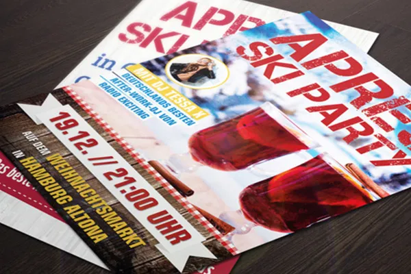 Templat Photoshop mockup untuk dua leaflet A5