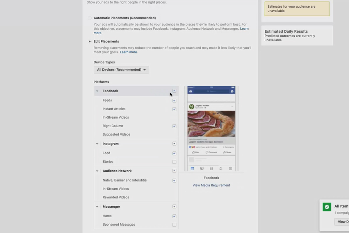 Acquisition de clients via Facebook et Google AdWords : 7.9 Campagne de reciblage : Formulaire
