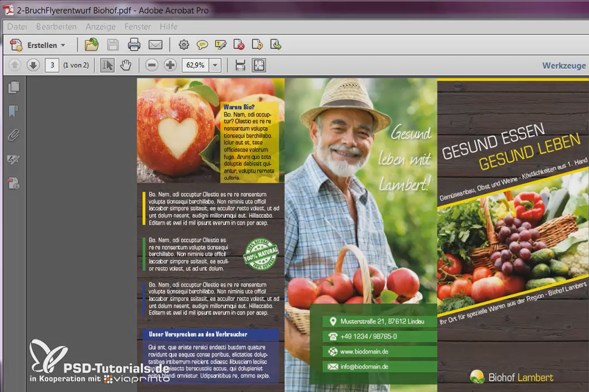 Design and print 2-break flyer