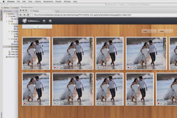 Objektorientierte Web-Programmierung mit PHP – 9.10 Design für die Galerie