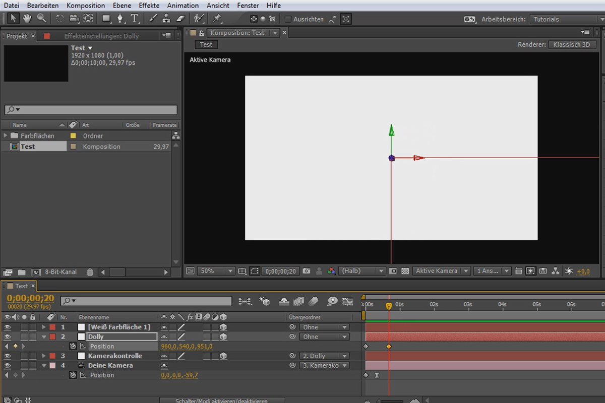After Effects für Einsteiger: Kamera-Rig aufbauen