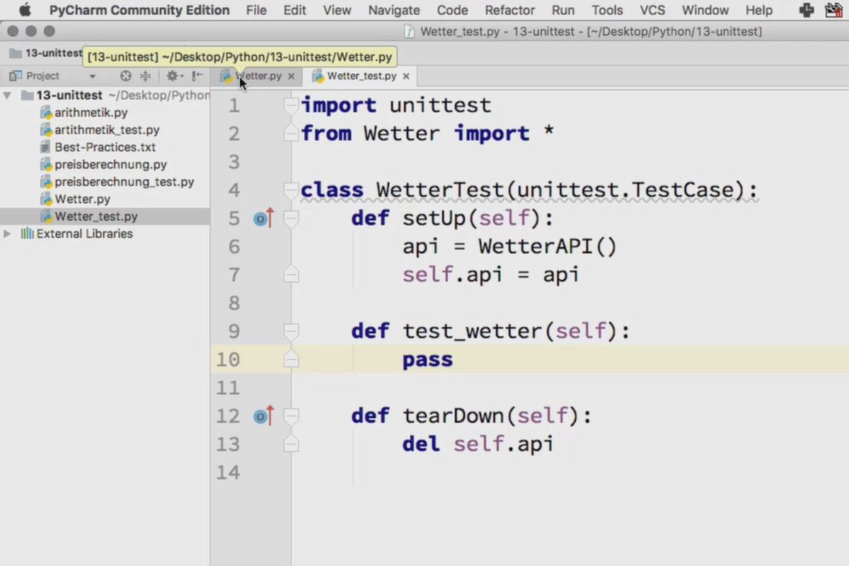 Programando con Python - 13.4 Preparando casos de prueba con setUp y tearDown