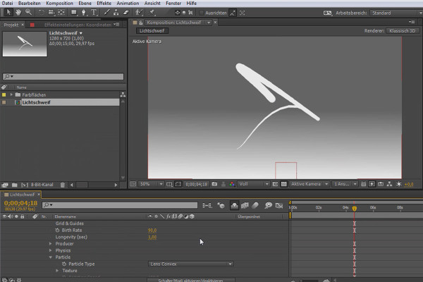 After Effects pour débutants: créer des traînées de lumière.
