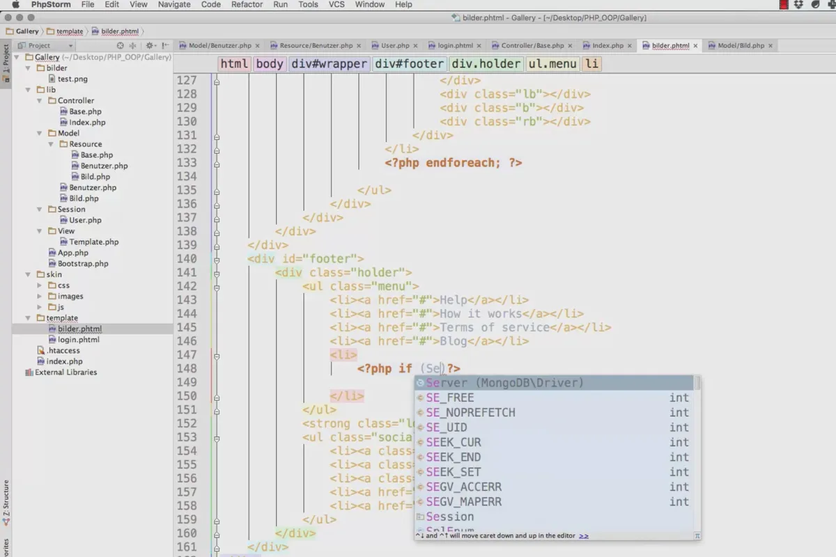 Objektorientierte Web-Programmierung mit PHP – 9.15 Arbeiten mit der Session: Log-out und prüfen, ob eingeloggt