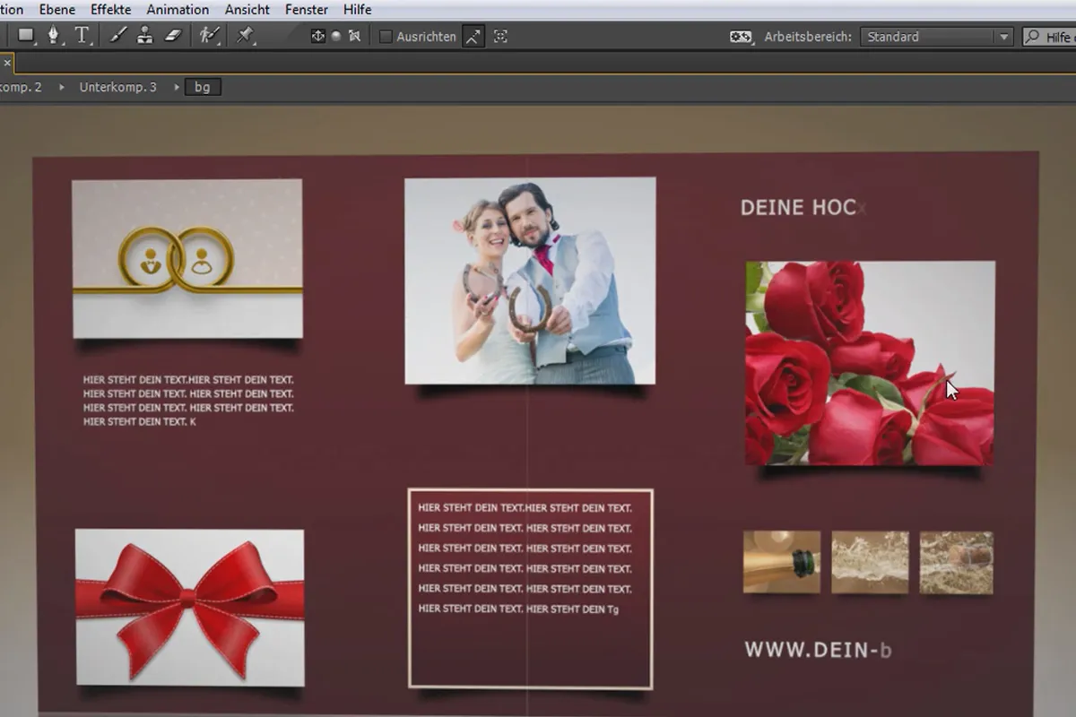 비기너를 위한 After Effects: 애니메이션 웨딩 카드