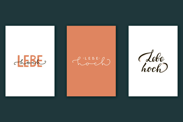 Lettering anniversaire : 02 | "Vivez haut