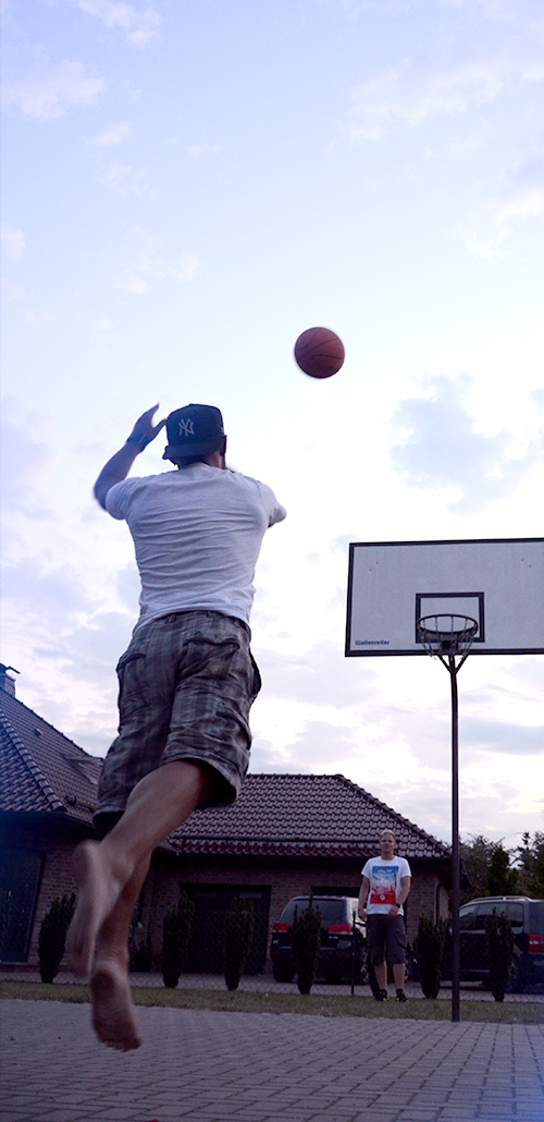 Unser Team beim Basketball