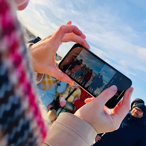 Au bord de la mer Baltique : tous en photo !