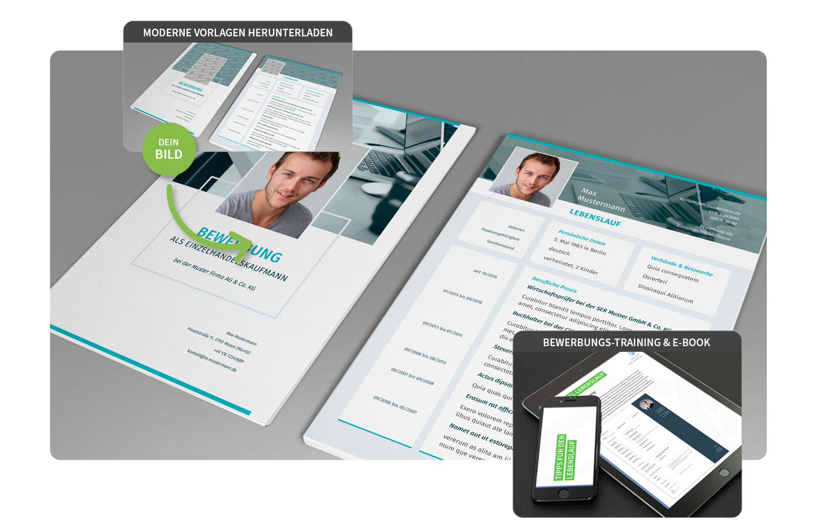 Modern design templates for job applications
